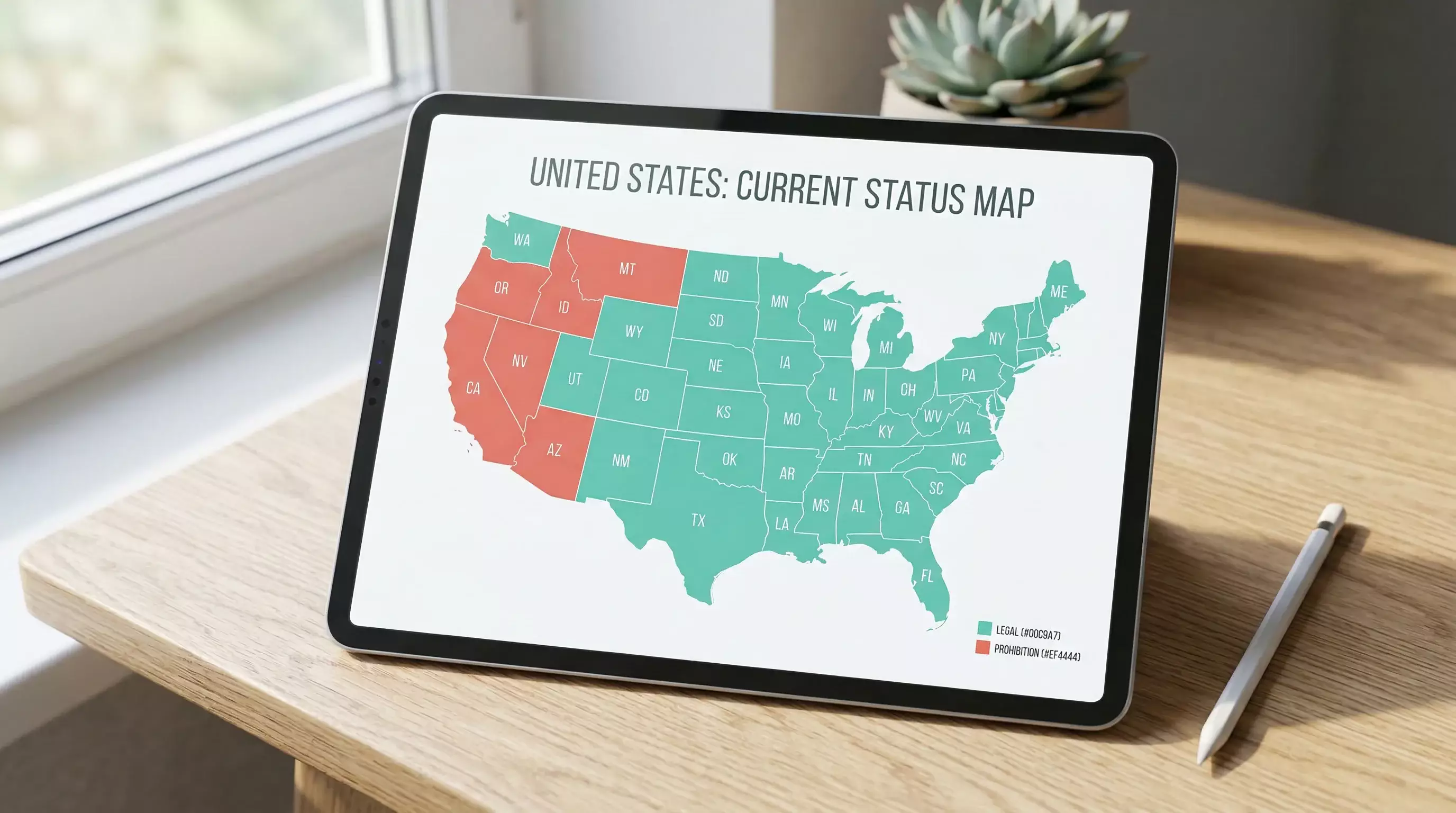 US map highlighting seven states that banned sweepstakes casinos California Washington Idaho Montana Connecticut New Jersey New York