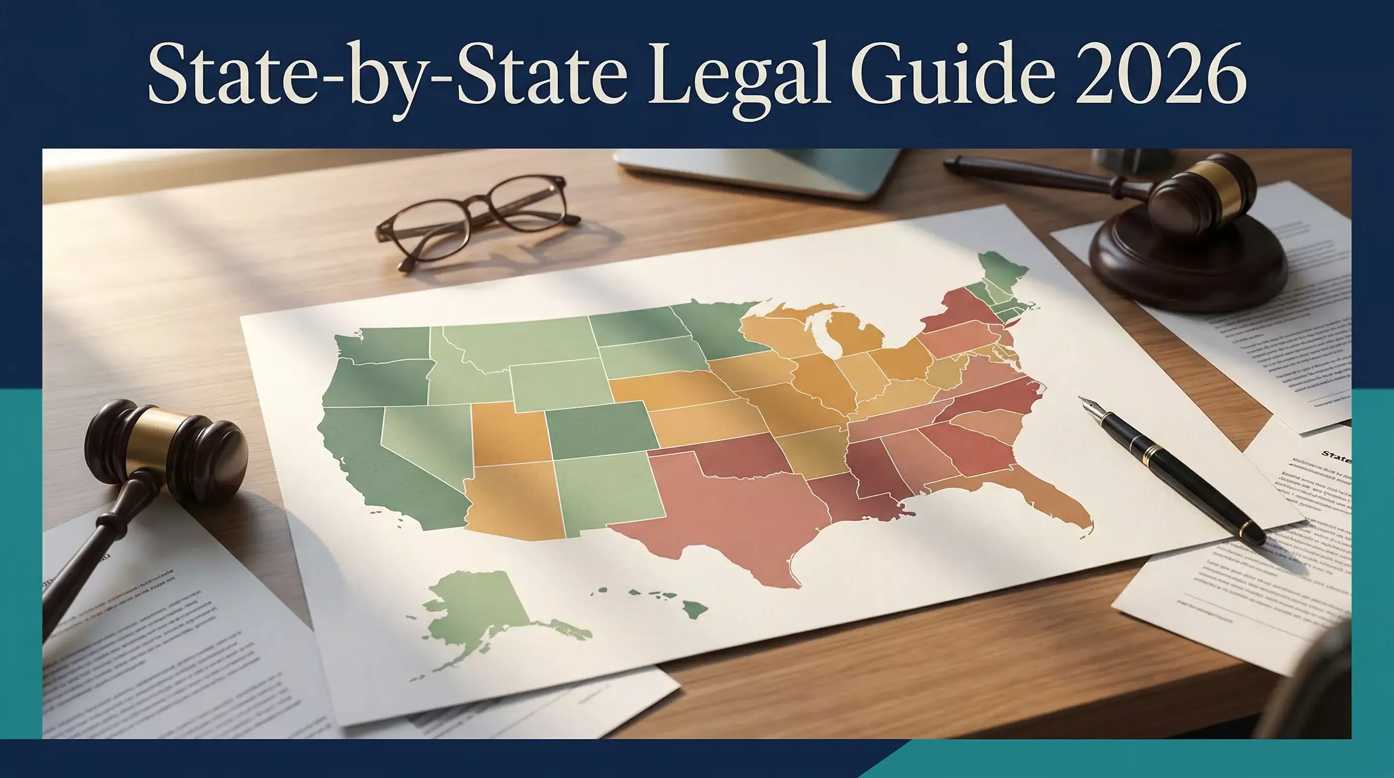 US sweepstakes casino legal guide 2026 with state-by-state map overview